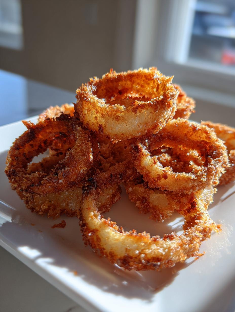Homemade Onion Rings Extra Crispy and Golden - detail 2