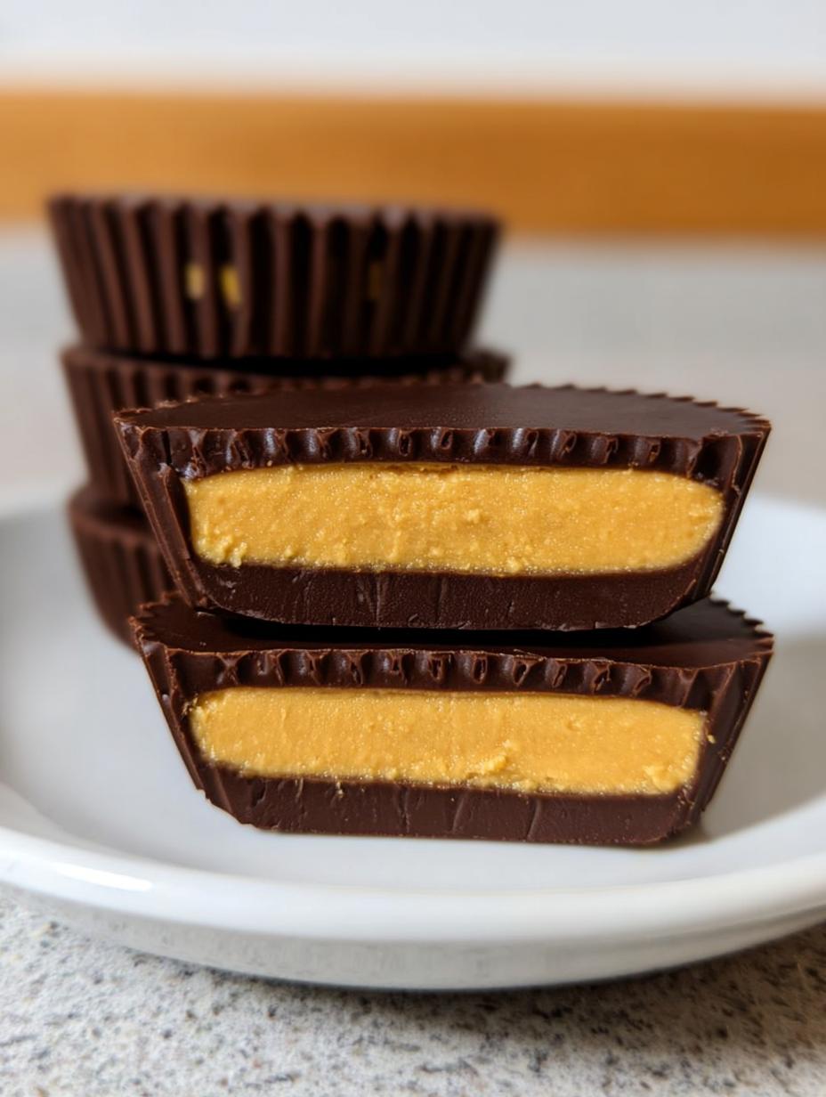 Homemade peanut butter cups - detail 2