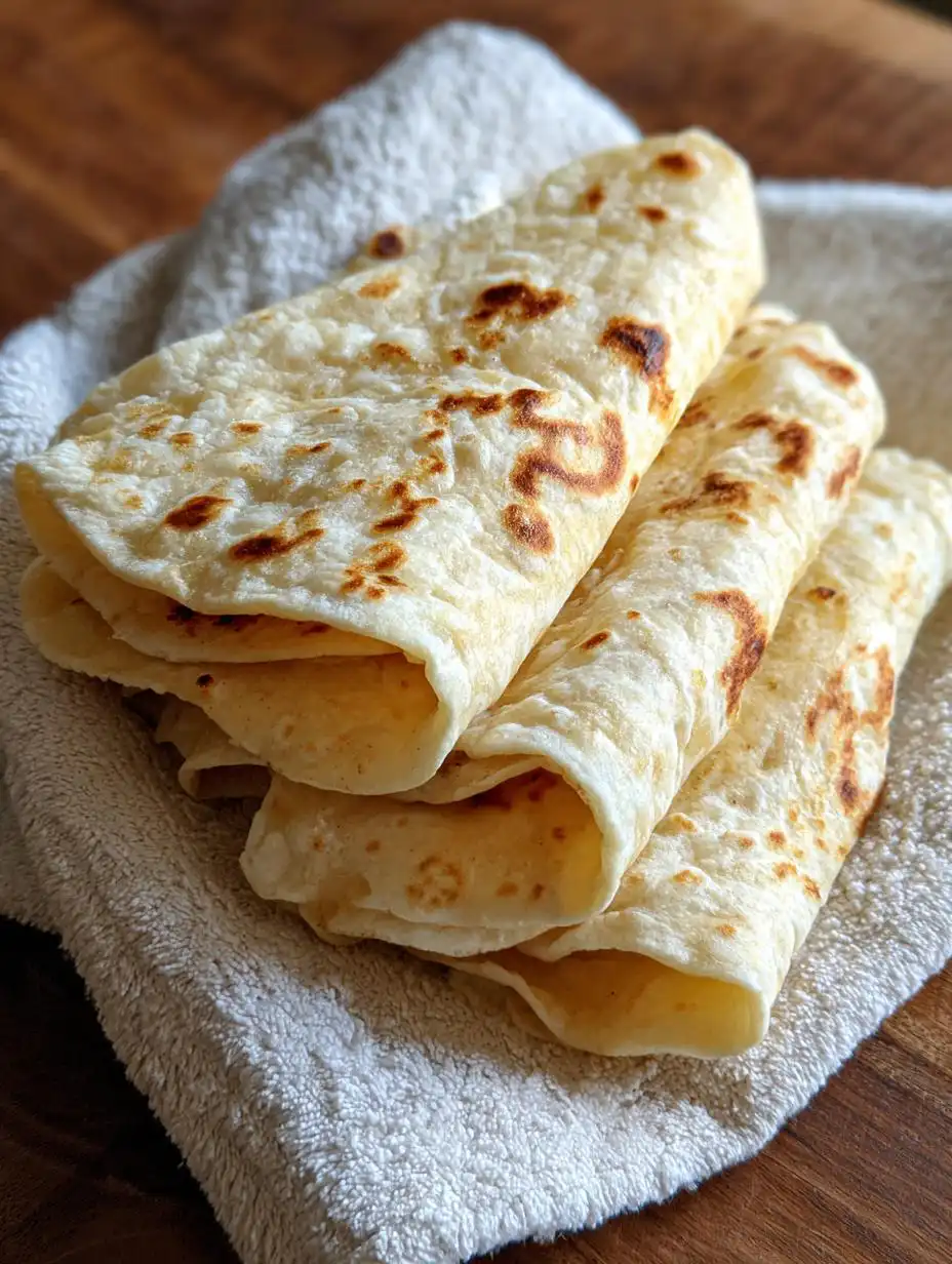 Homemade tortillas - detail 2