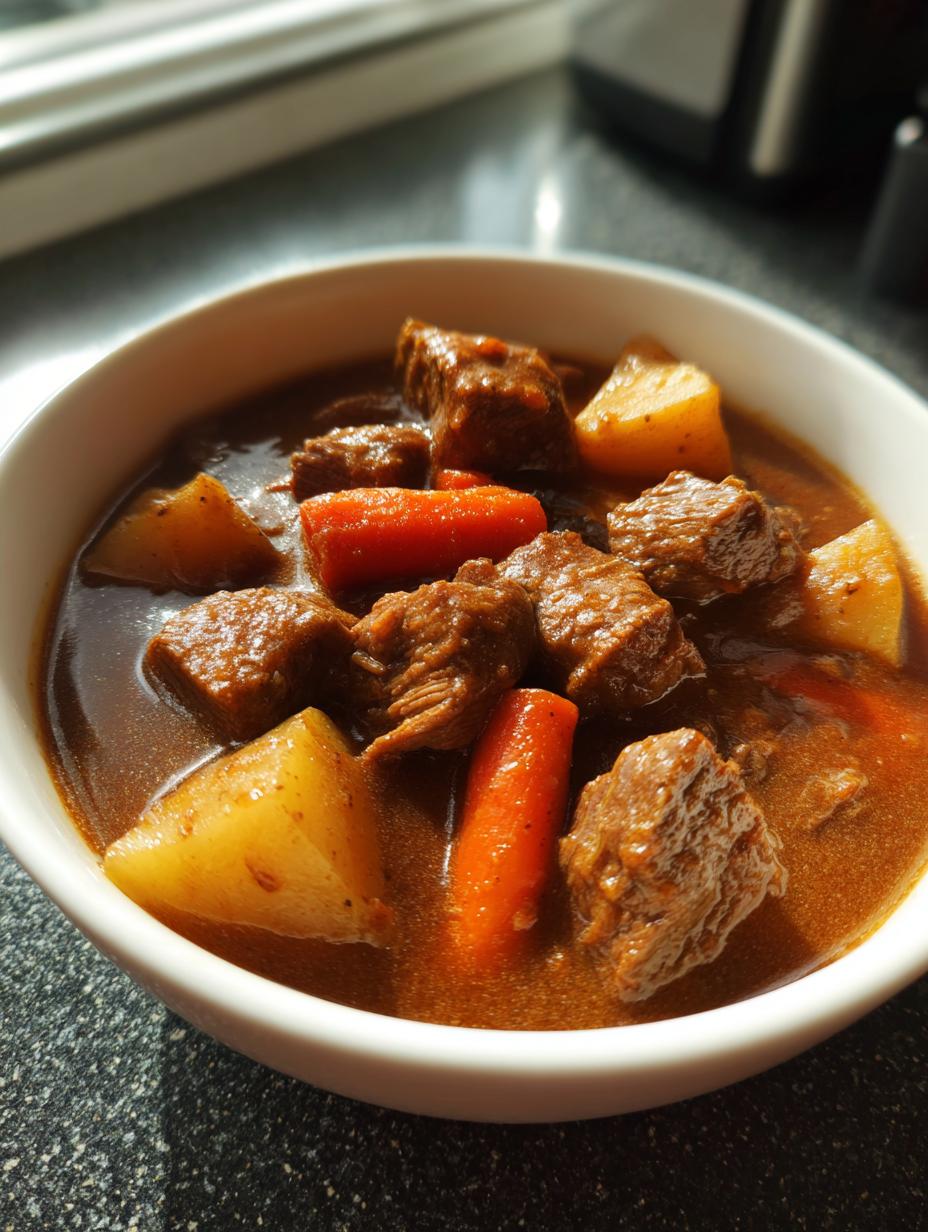 Instant Pot Beef Stew with Potatoes and Carrots - detail 2