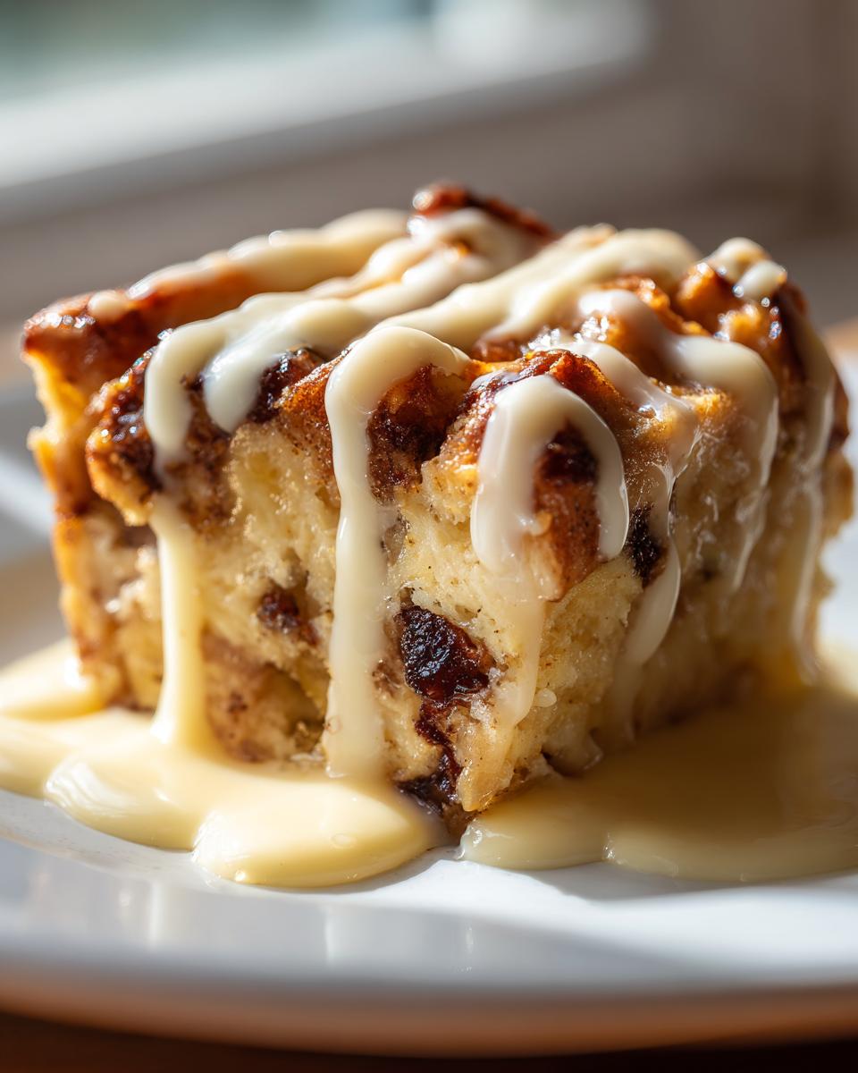 Irish bread pudding - detail 1
