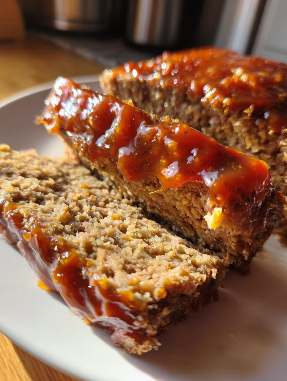 Juicy Gluten Free Meatloaf with Sweet Glaze - detail 2