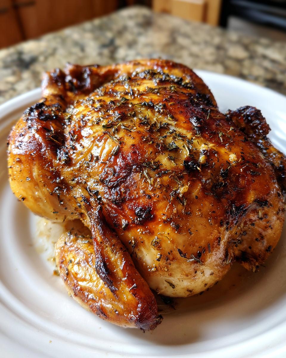 Lemon Garlic Spatchcock Chicken - detail 1