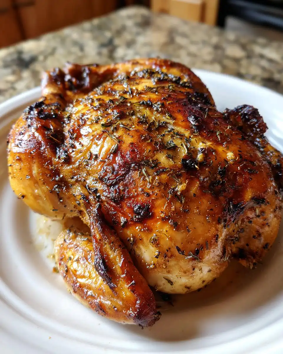 Lemon Garlic Spatchcock Chicken - detail 1