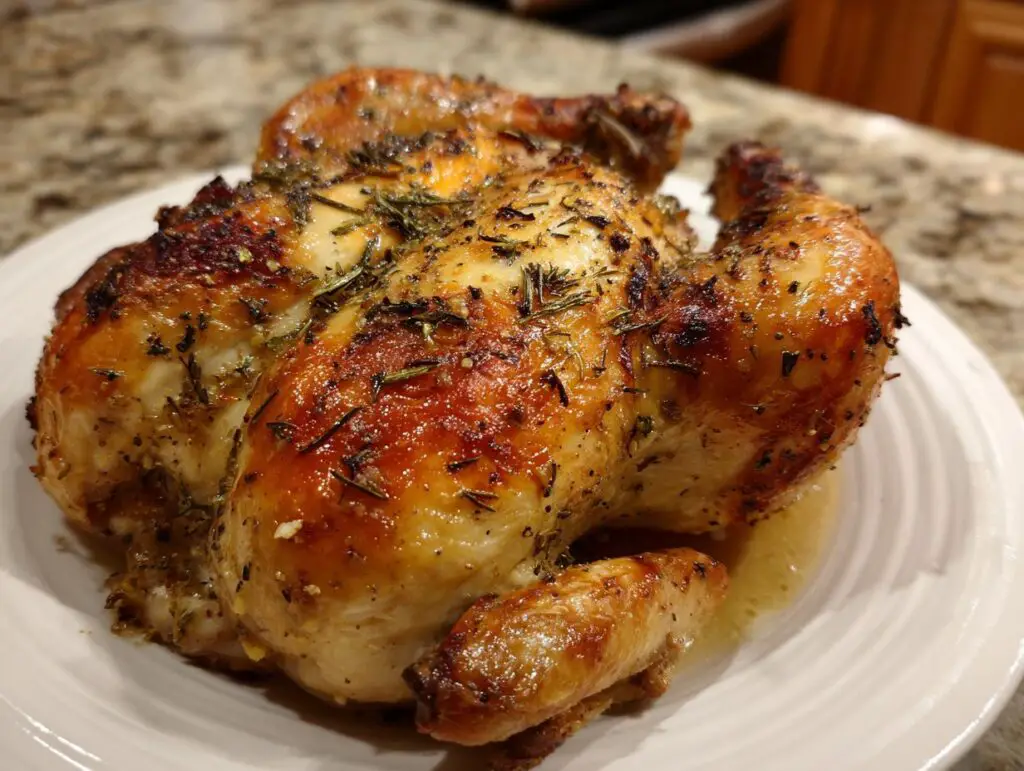 Lemon Garlic Spatchcock Chicken