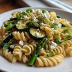 Lemony Spring Pasta Salad with Asparagus and Zucchini