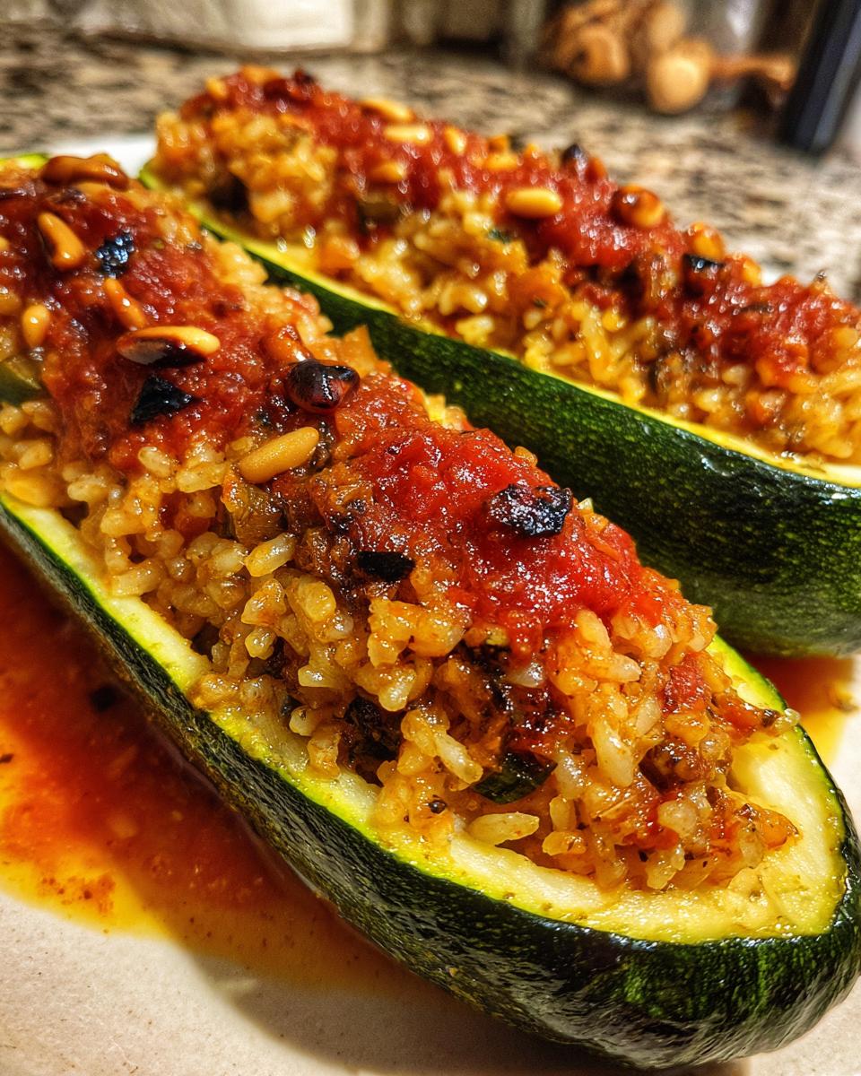 Mediterranean Stuffed Zucchini - detail 1