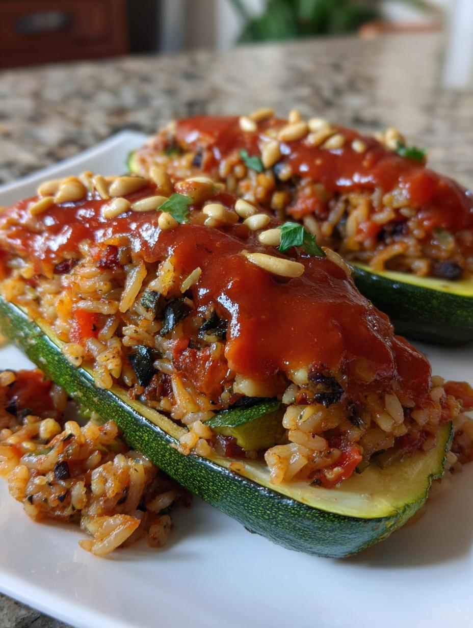 Mediterranean Stuffed Zucchini - detail 2