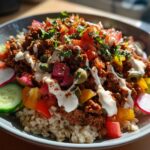 Mediterranean beef bowl