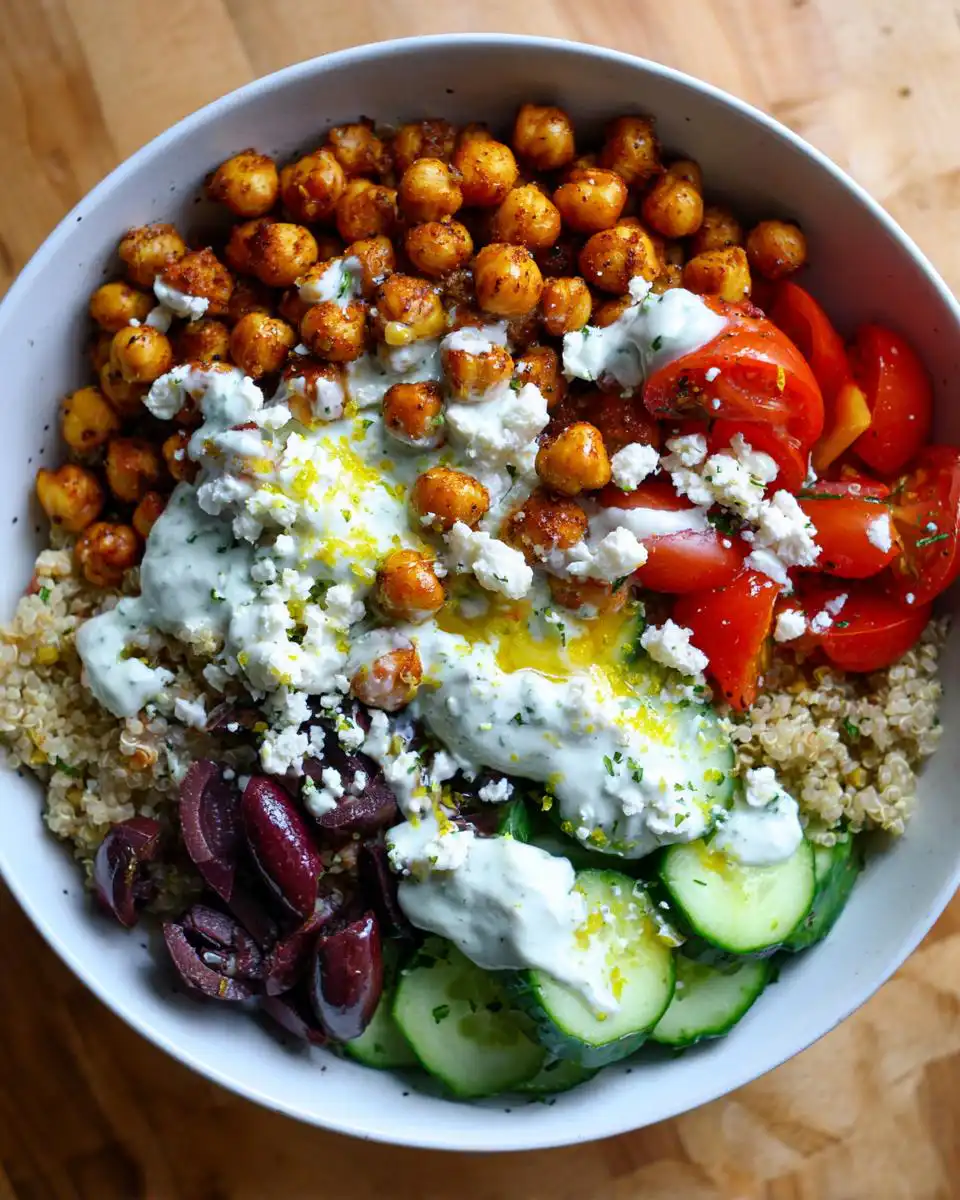 Mediterranean quinoa bowl - detail 1