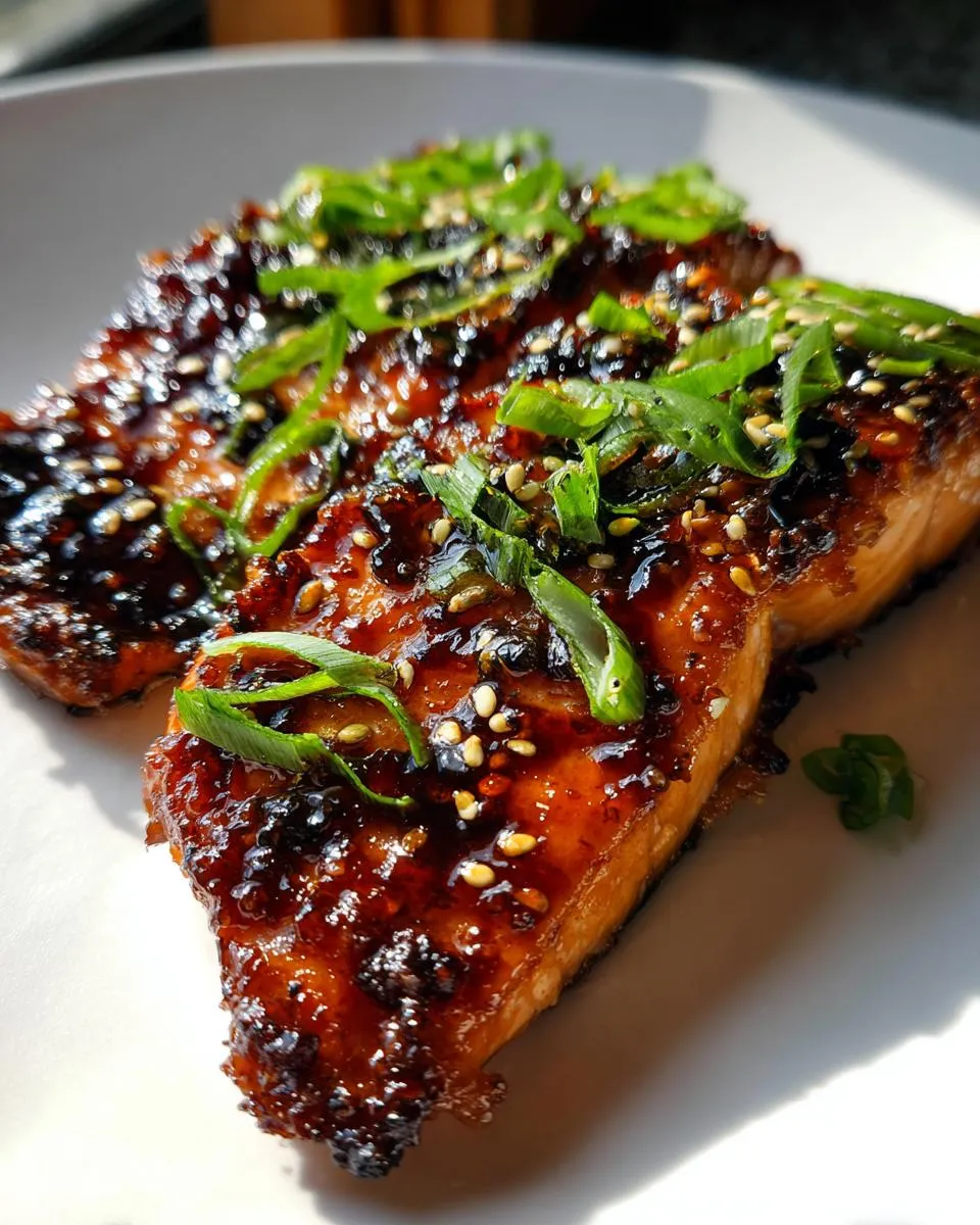 Miso Glazed Salmon - detail 1