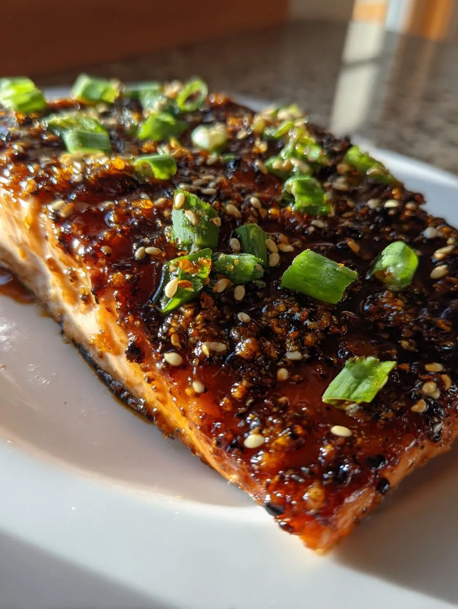Miso Glazed Salmon - detail 2