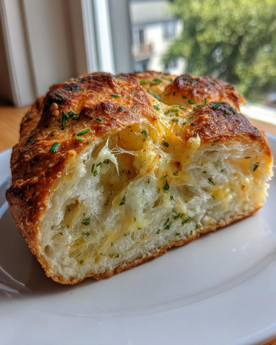 No Knead Cheese Herb Bread With Crispy Crust - detail 1
