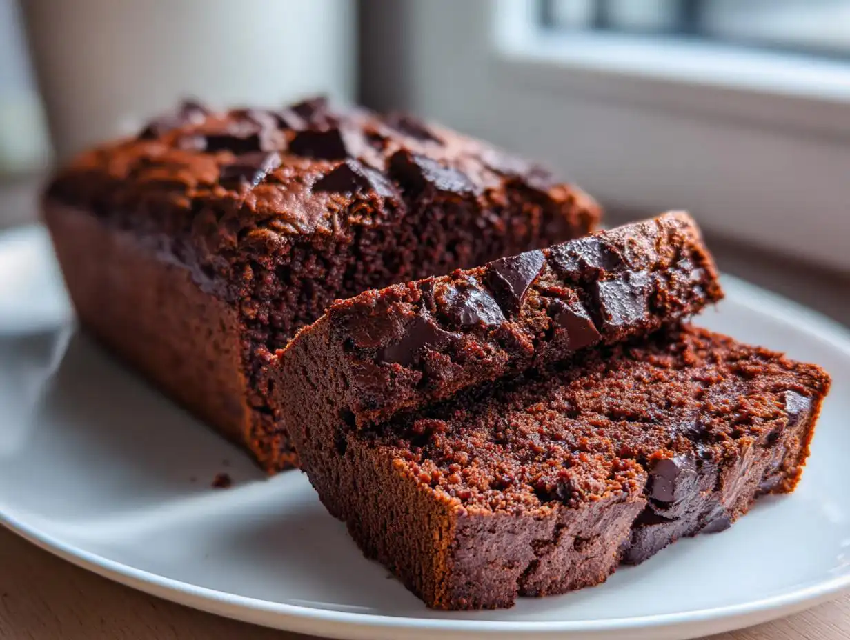 Amazing 270 Calorie No Knead Double Chocolate Bread