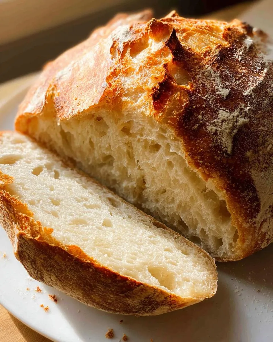 No knead yeast bread - detail 1