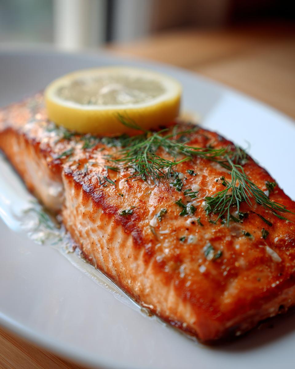 Oven Poached Salmon - detail 1