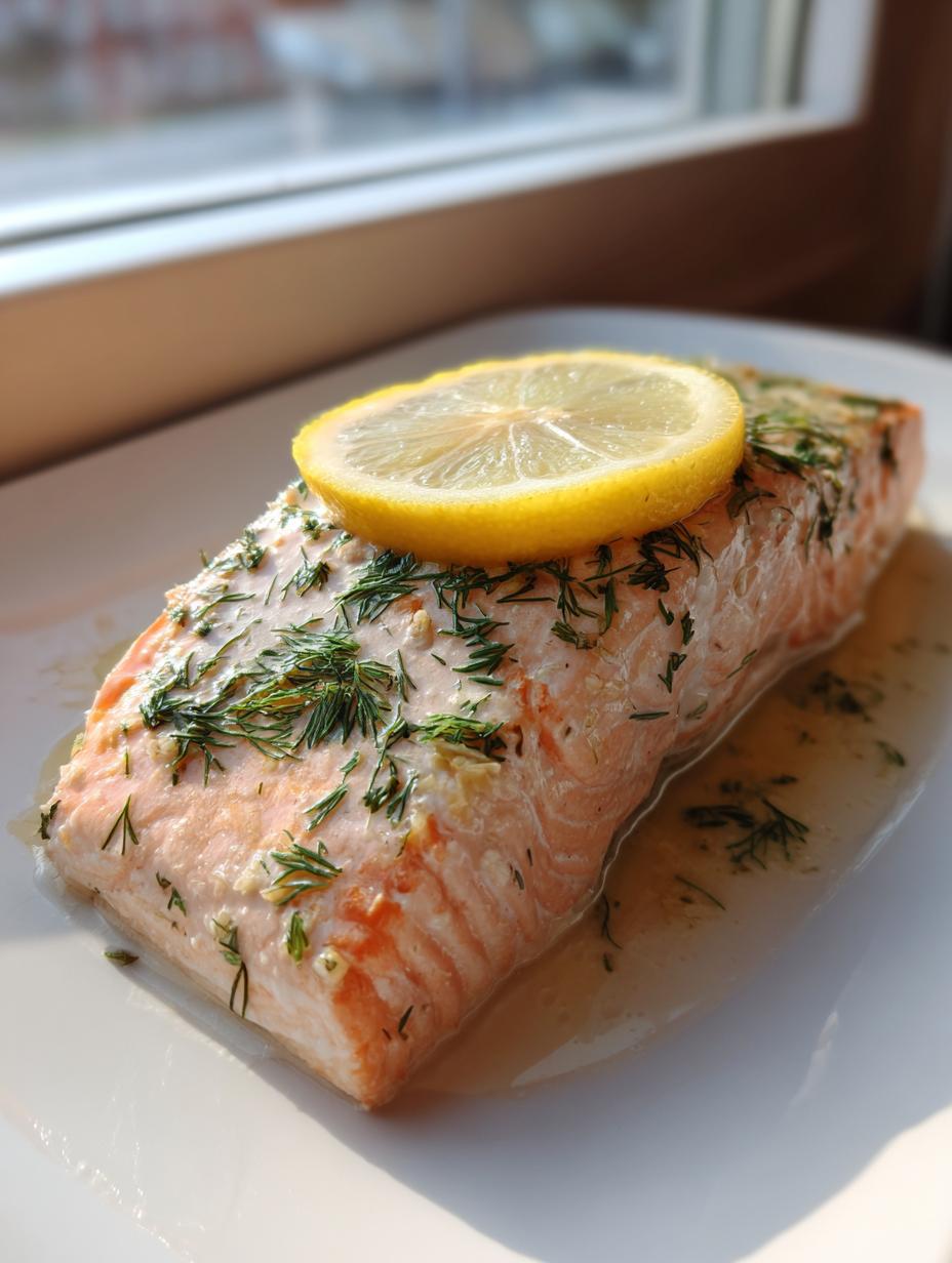 Oven Poached Salmon - detail 2