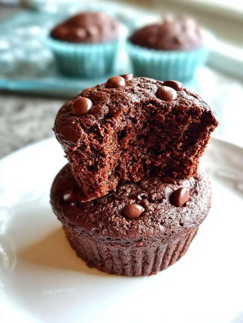 Paleo Chocolate Muffins Moist and Naturally Sweet - detail 2