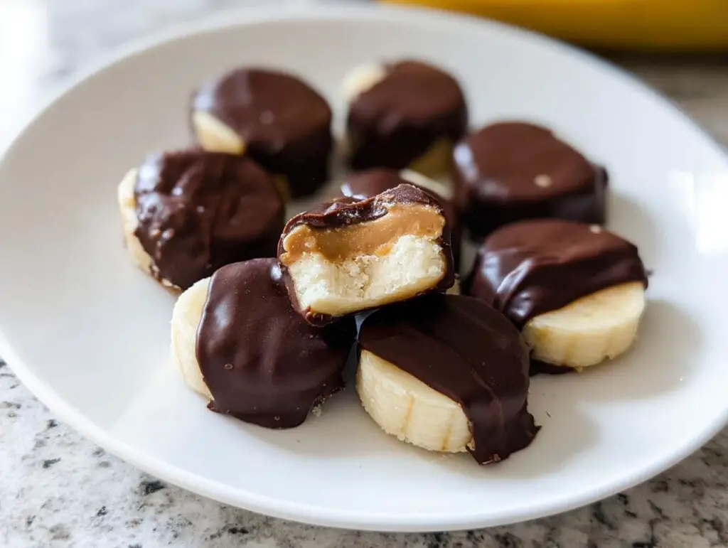 Peanut butter banana bites