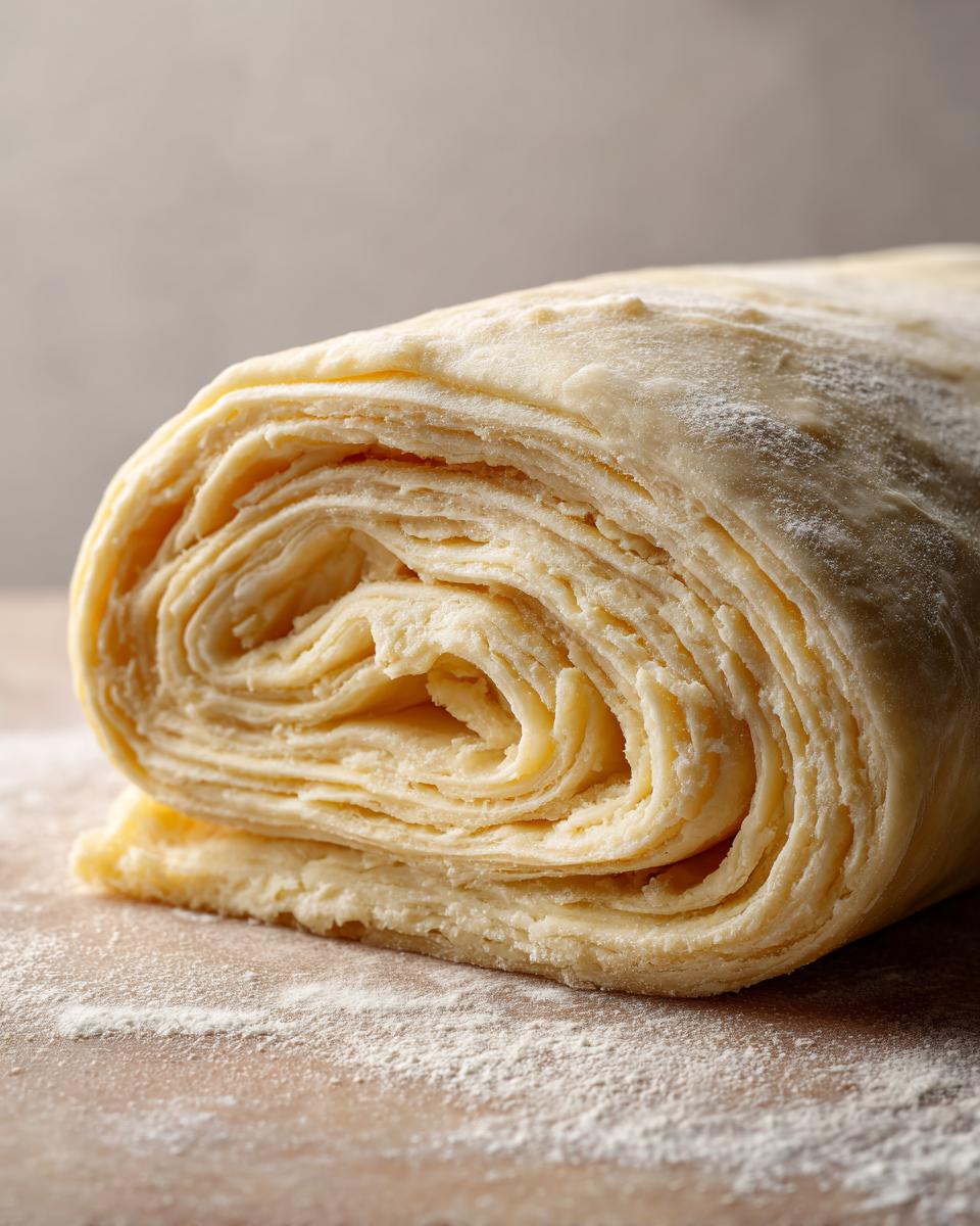 Puff pastry dough - detail 1