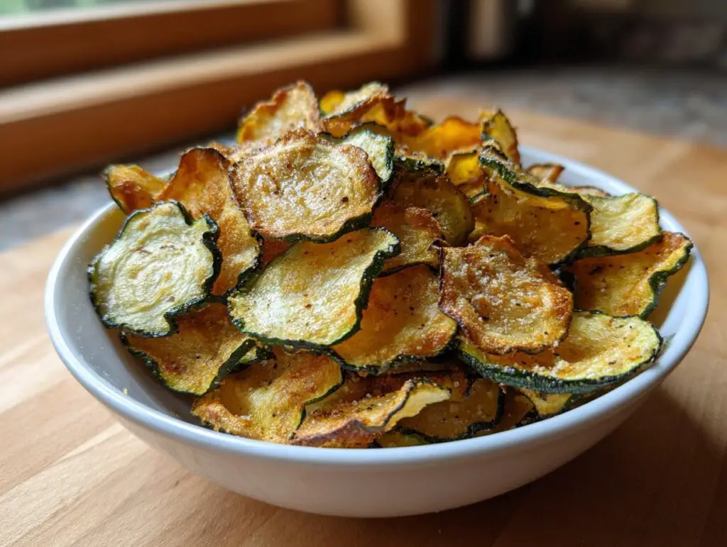 Salt and Vinegar Zucchini Chips