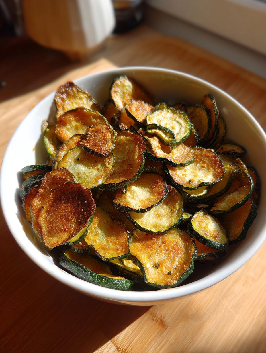 Salt and Vinegar Zucchini Chips - detail 2