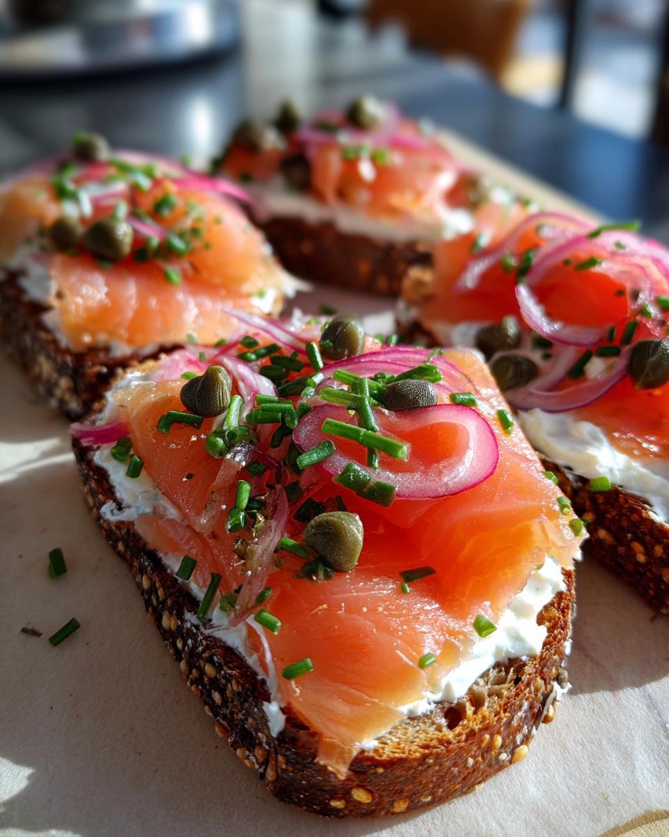 Smoked Salmon Toasts - detail 1