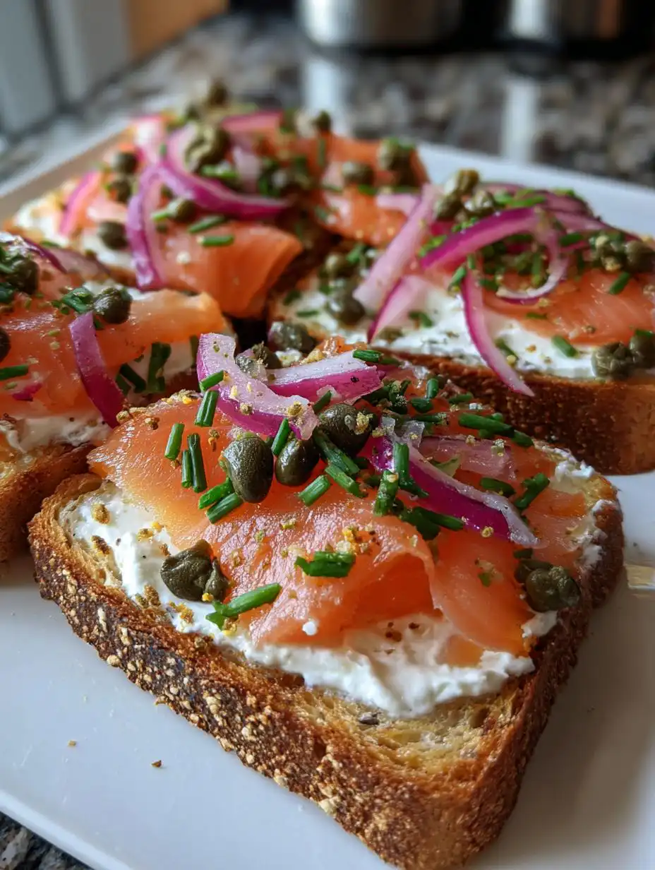 Smoked Salmon Toasts - detail 2