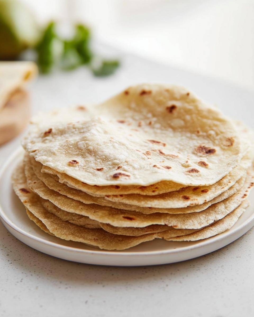 Soft Homemade Gluten Free Tortillas - detail 1