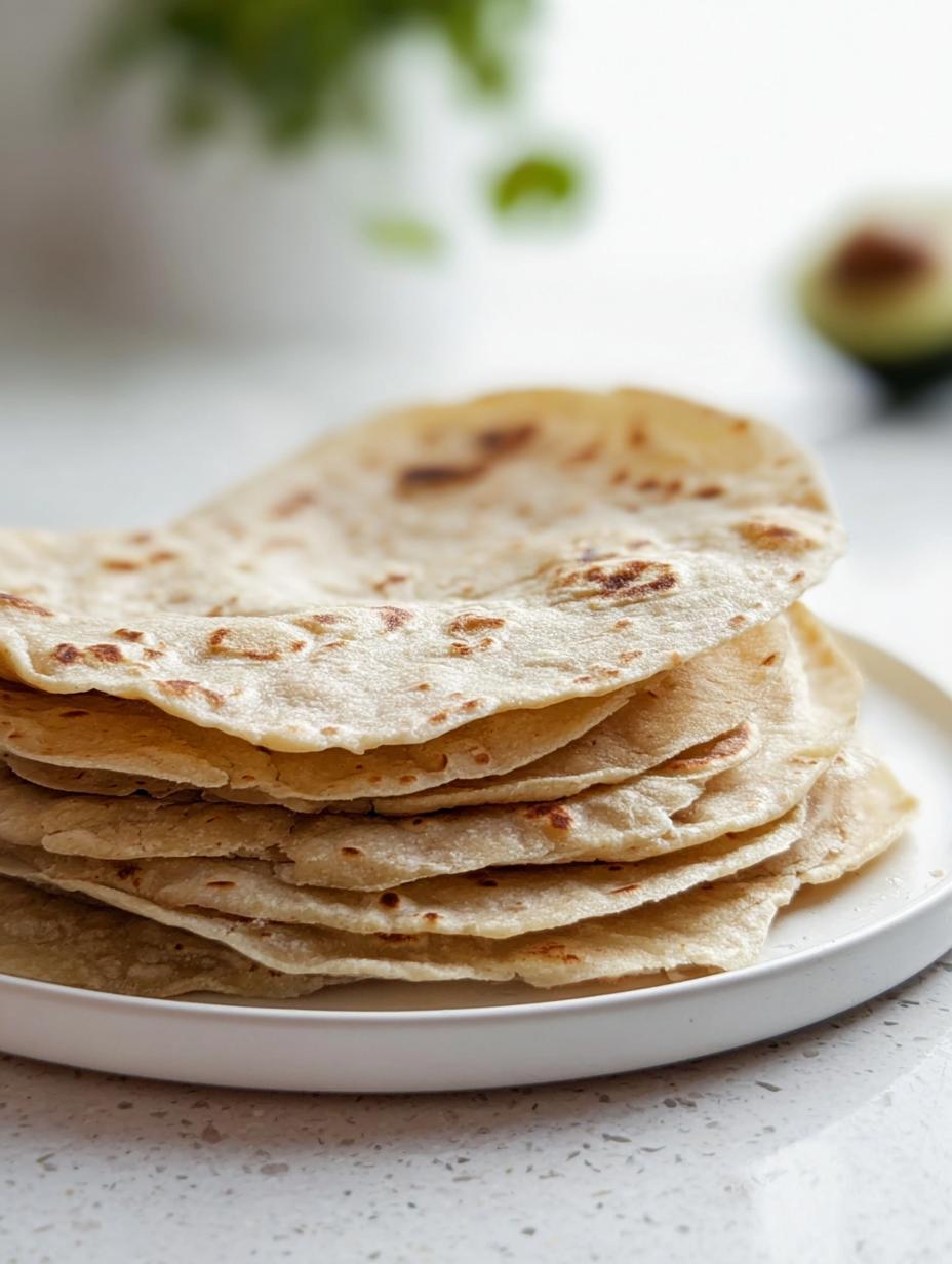 Soft Homemade Gluten Free Tortillas - detail 2