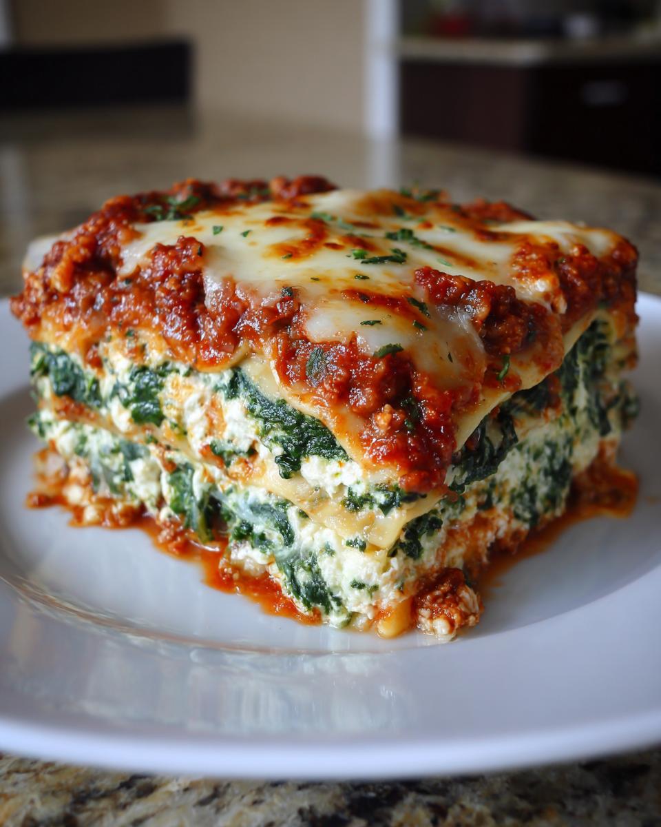 Spinach Lasagna - detail 1