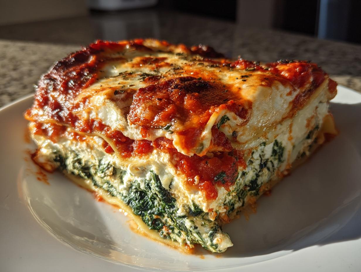 Amazing 320-Calorie Spinach Lasagna Secret