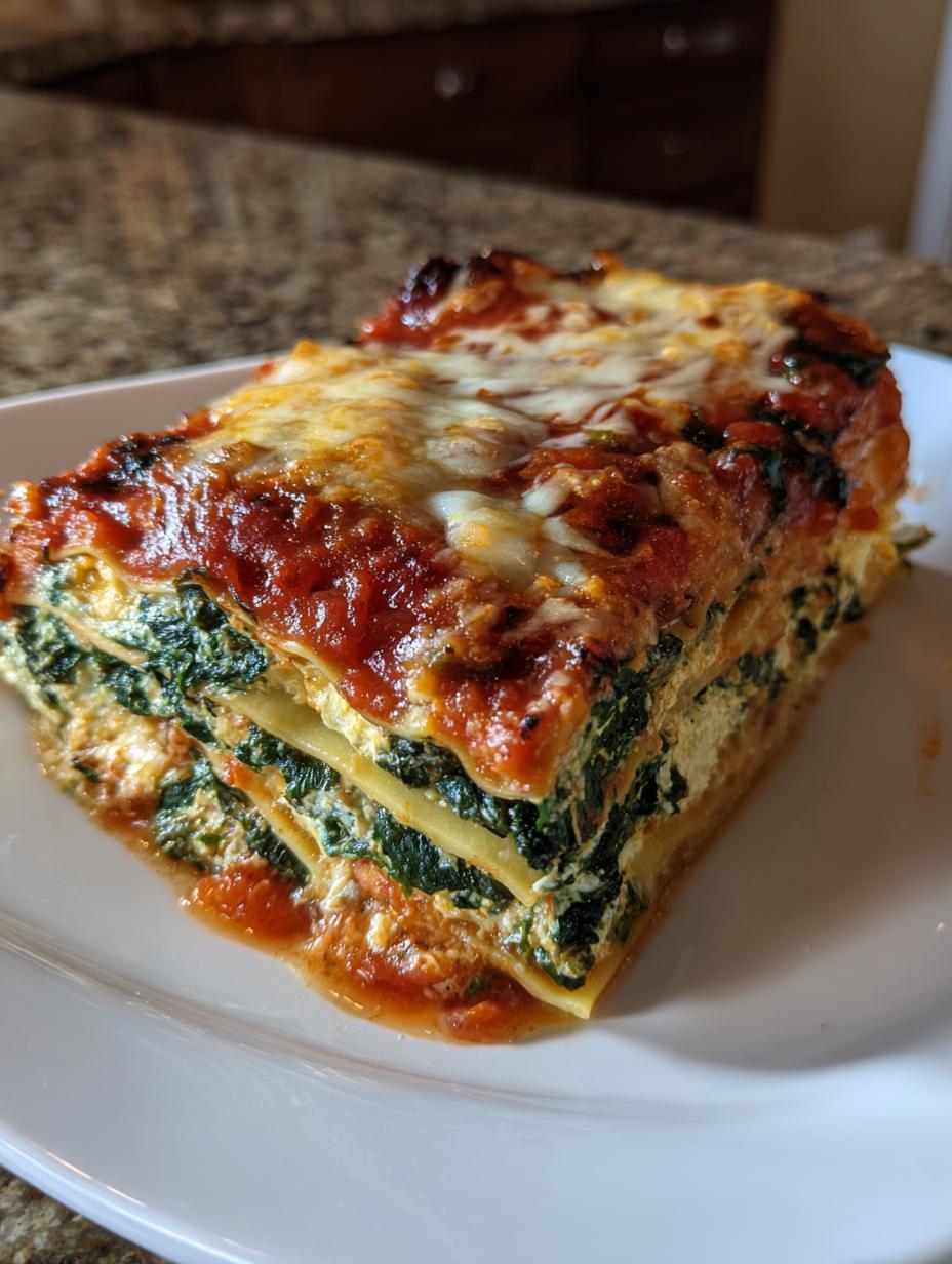 Spinach Lasagna - detail 2