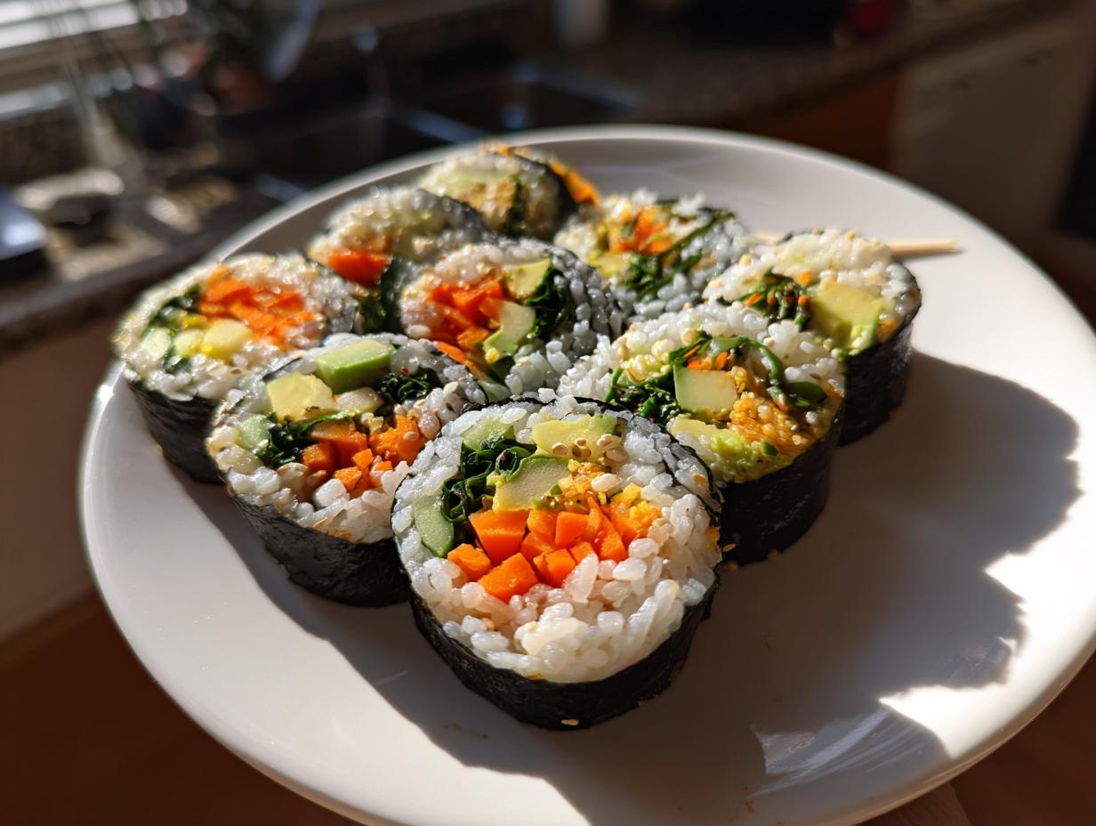 Amazing 220 Cal Vegan Sushi Now