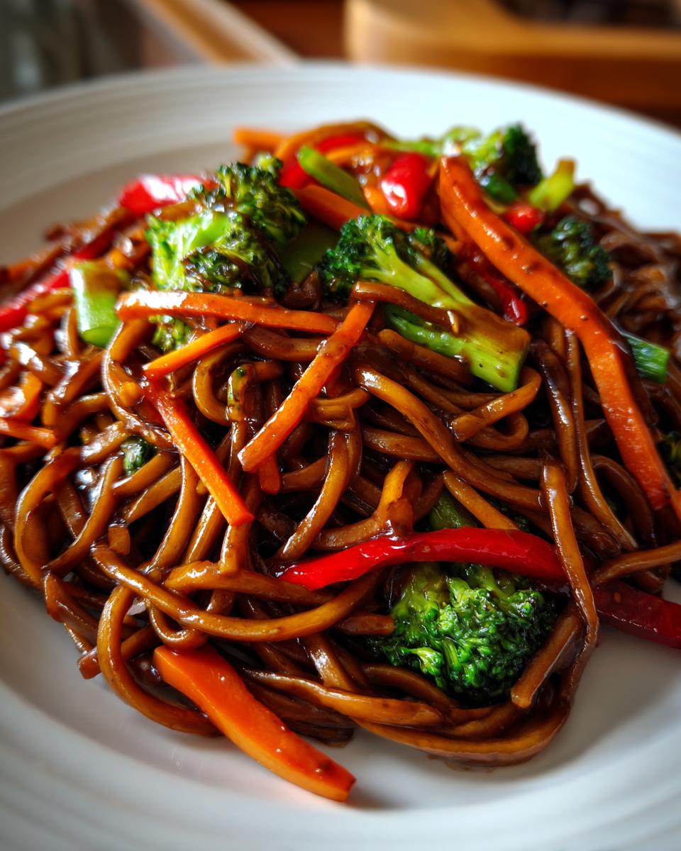 Veggie lo mein - detail 1
