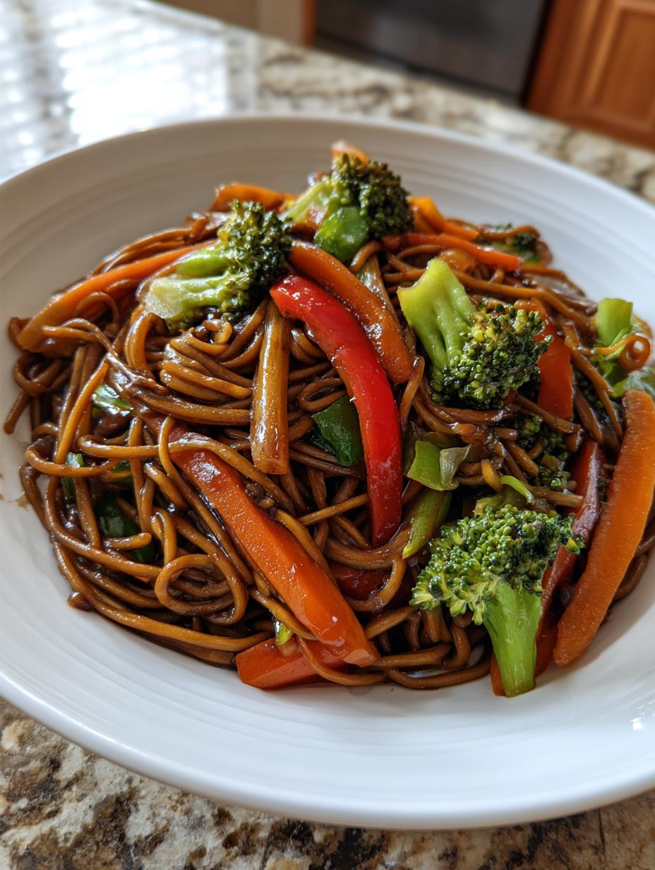 Veggie lo mein - detail 2