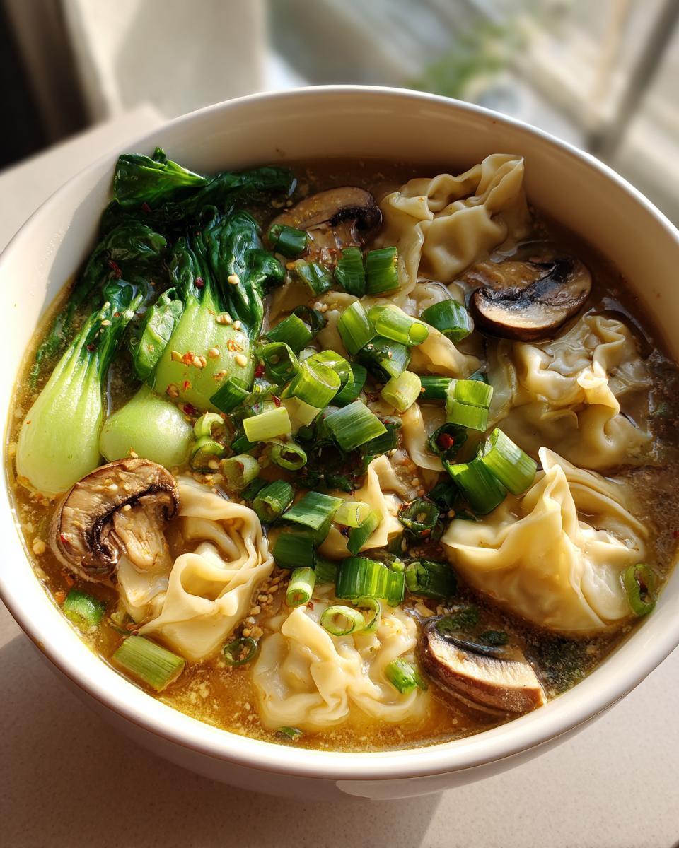Wonton soup - detail 1