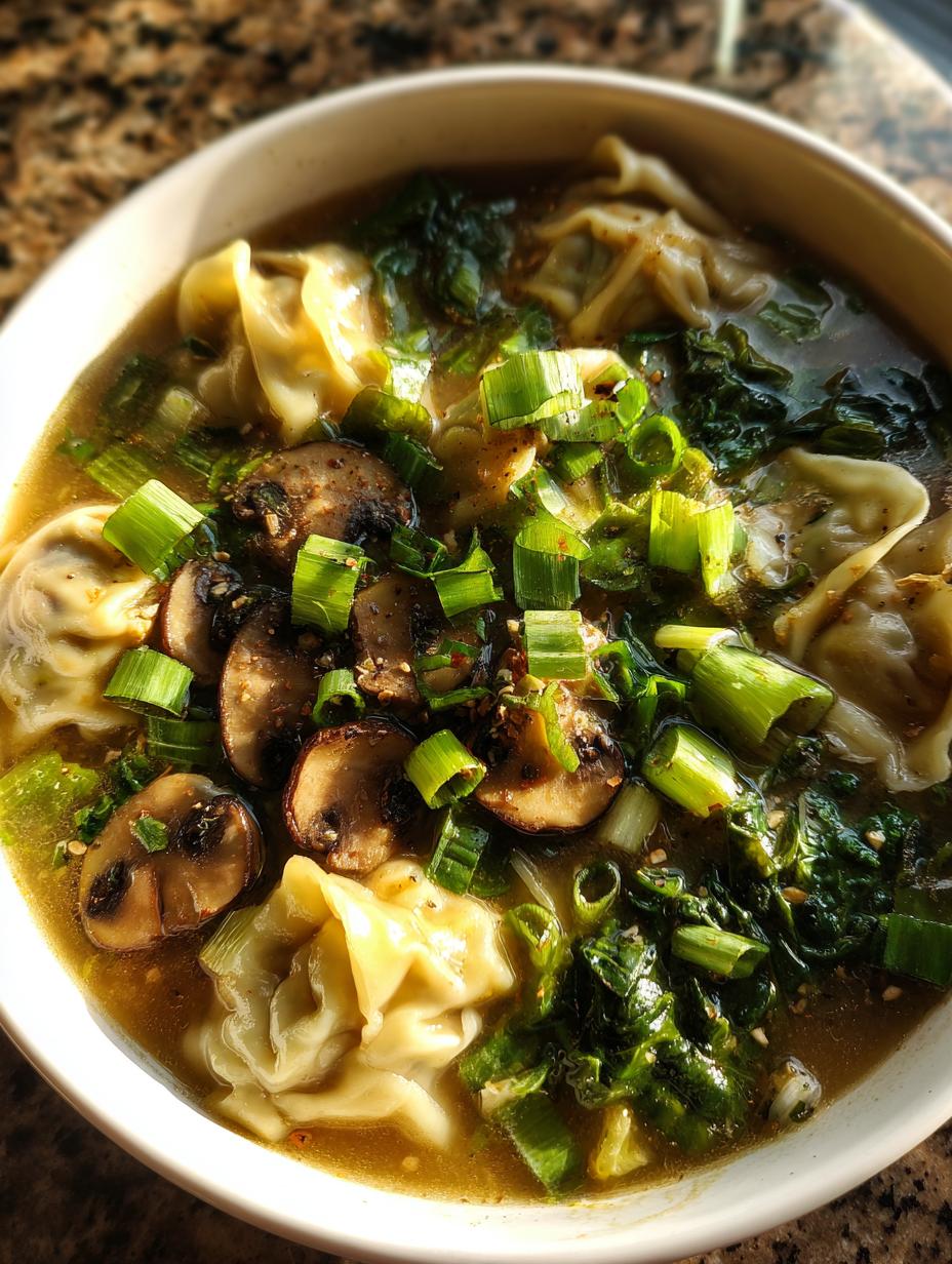 Wonton soup - detail 2