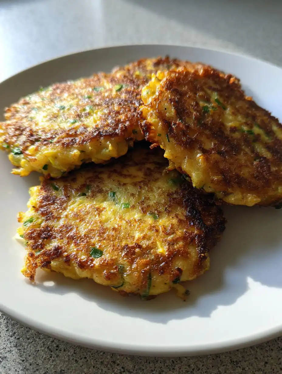 Yellow Squash Fritters - detail 2