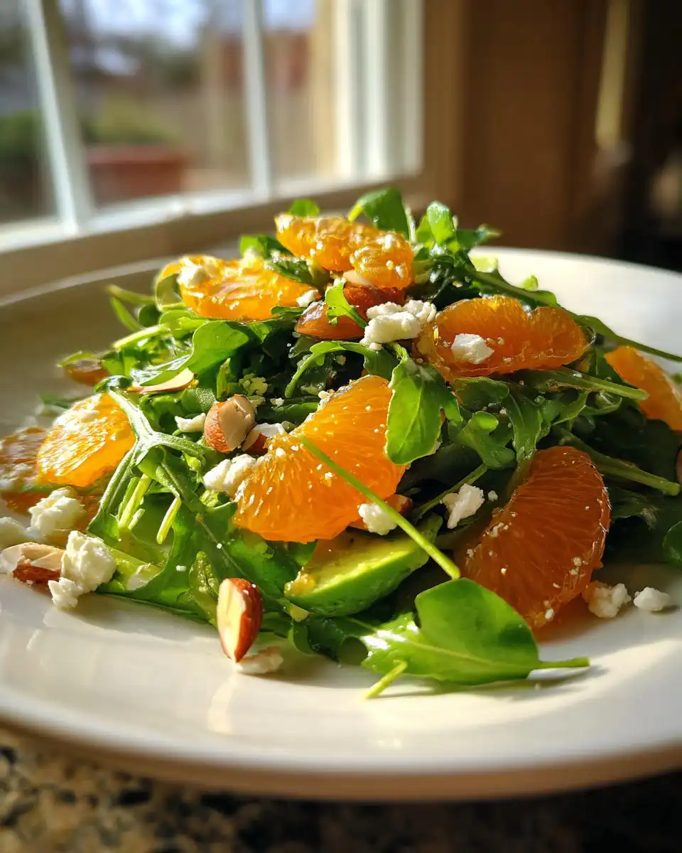 arugula citrus salad - detail 1