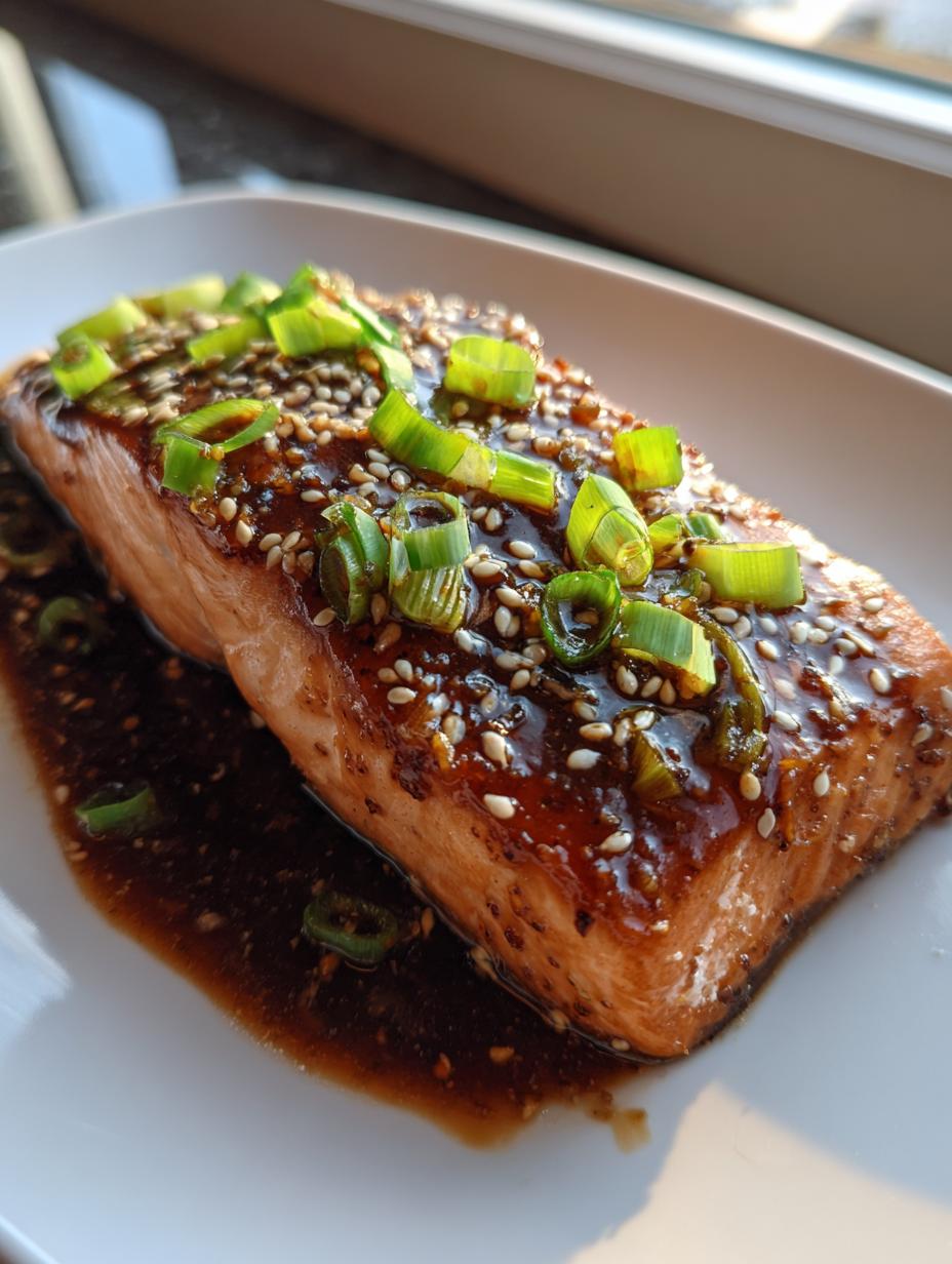 baked teriyaki salmon - detail 2