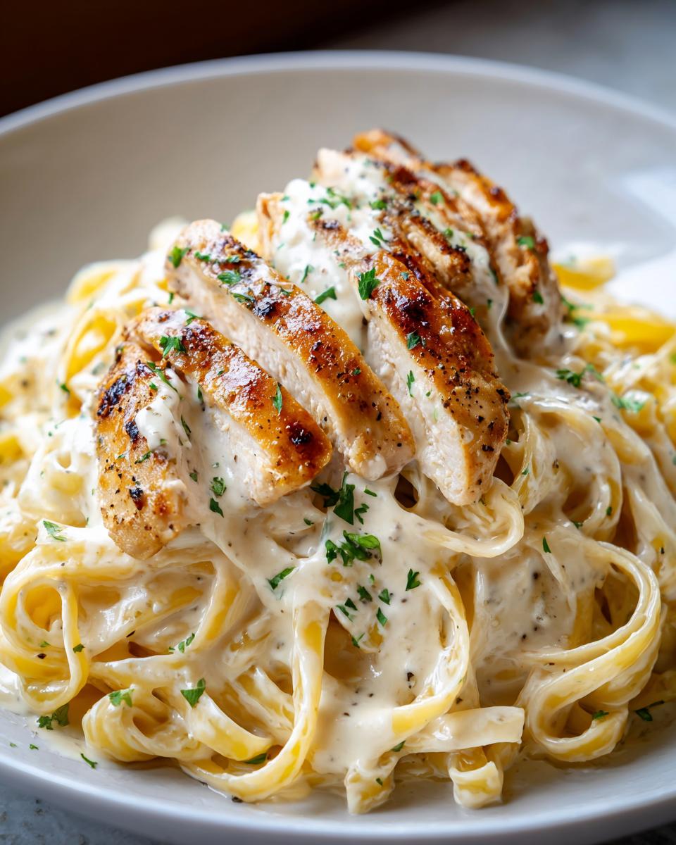 chicken fettuccine alfredo - detail 1