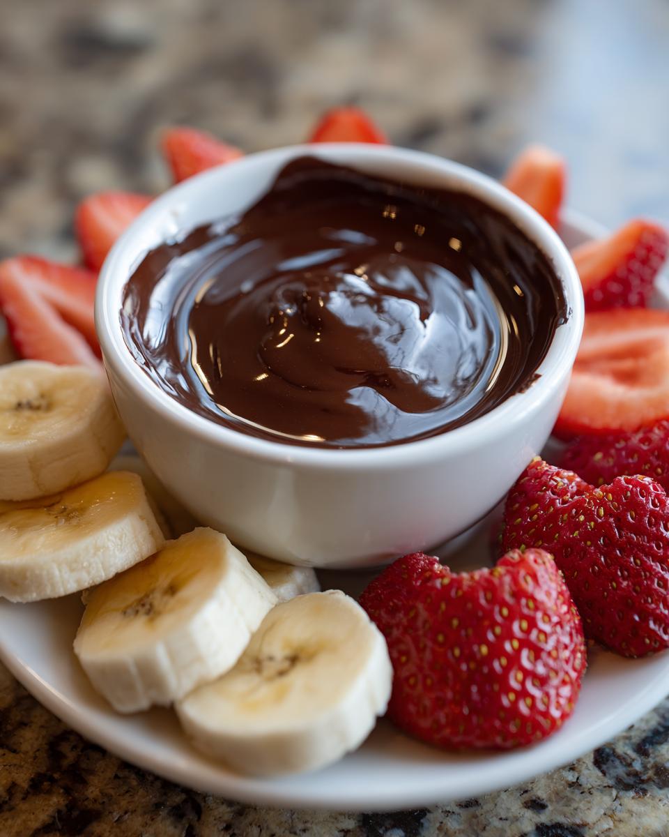 chocolate fondue - detail 1