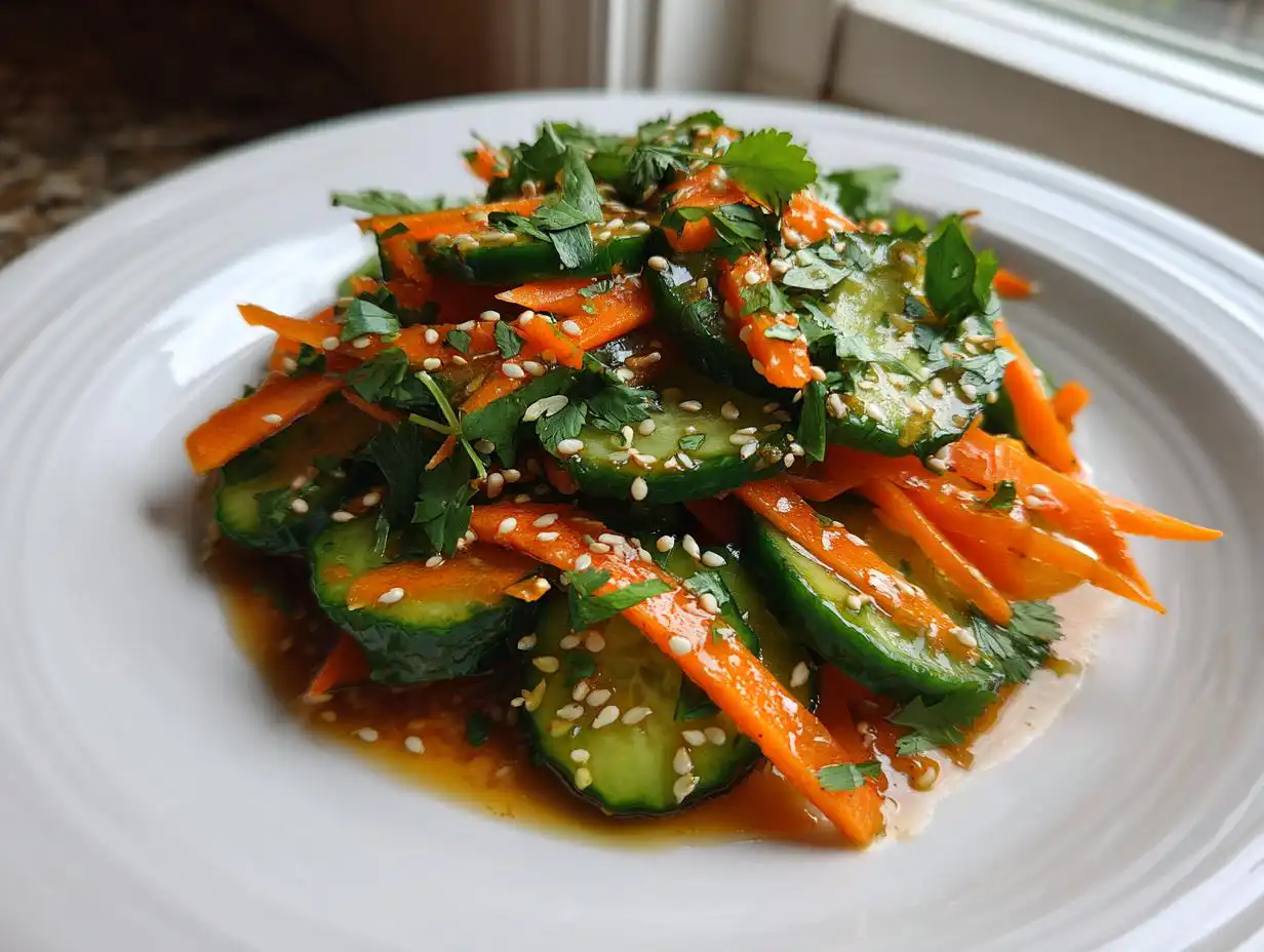 Amazing 15-Min Cucumber Carrot Salad Crunch