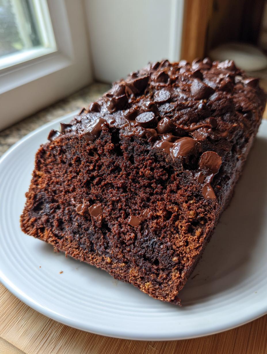 double chocolate zucchini bread - detail 2