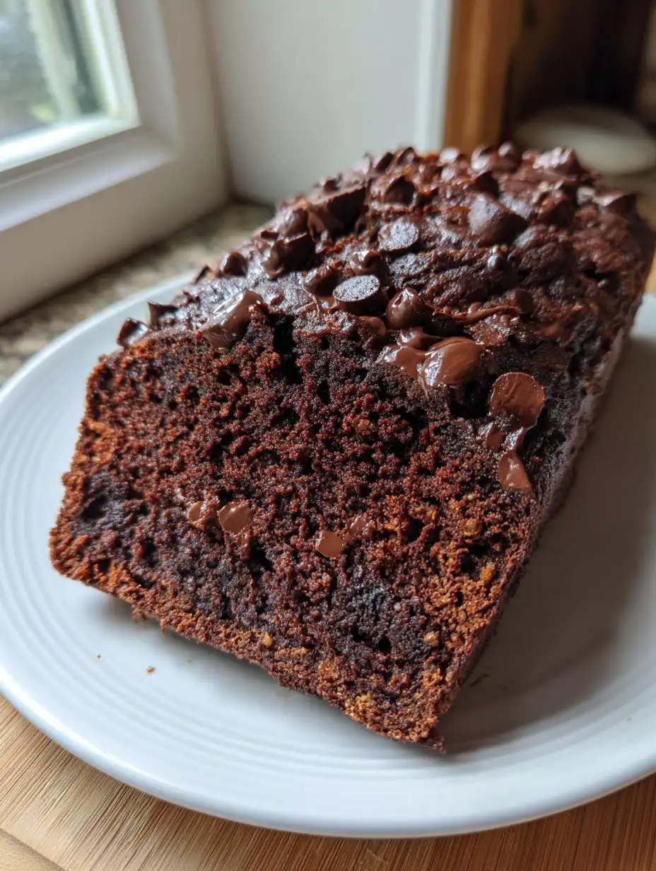 double chocolate zucchini bread - detail 2