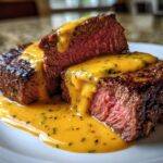 filet mignon with peach mango sauce