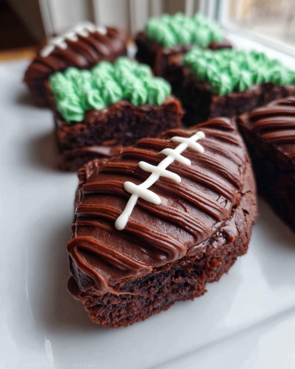 football brownies - detail 1