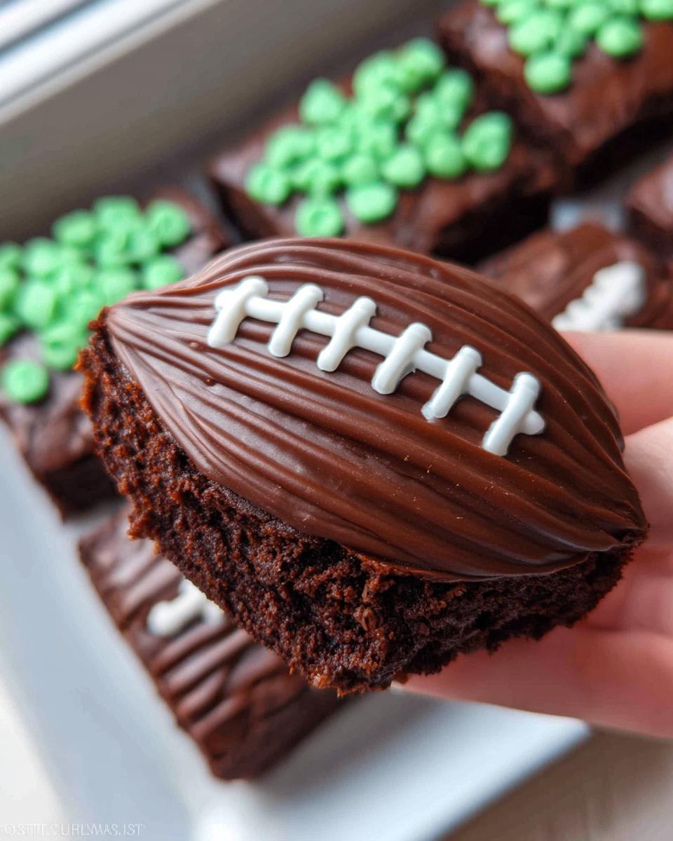 football brownies - detail 2