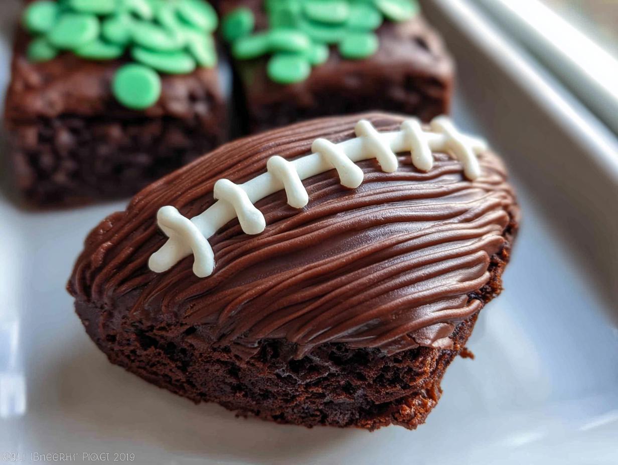 Amazing 1-hour football brownies